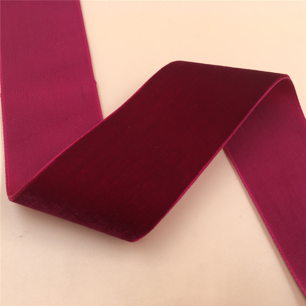 Velvet Ribbon Roll - 38MM 1Yard 3Yards 5Yards Şarap Bordo