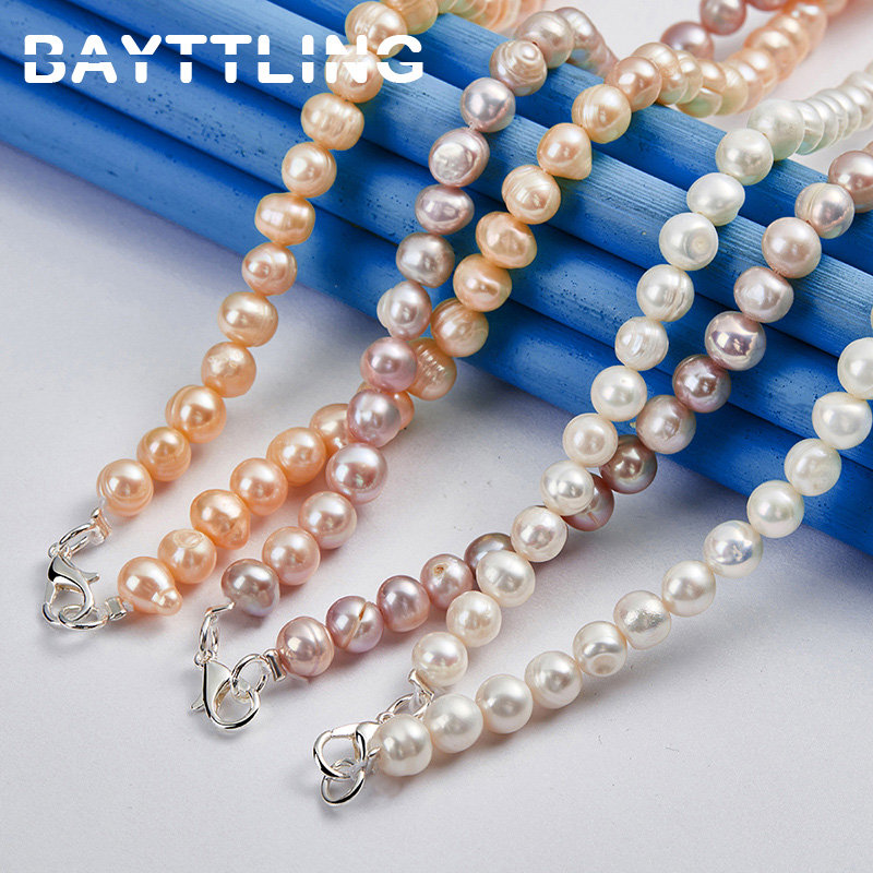 925 Ayar Gümüş, Şık İnci Kolye - Pearl Trim Chain incelemesi ve fiyatı
