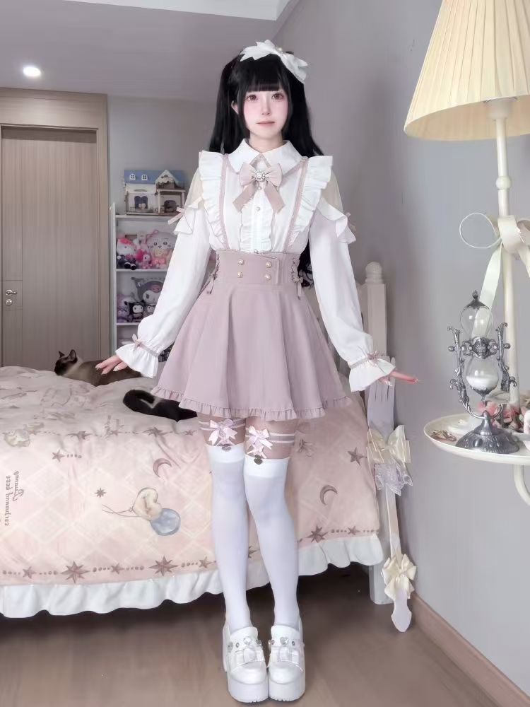 Japon Tatlı Lolita 2 Parça Set - Elastic Lace Trim incelemesi ve fiyatı