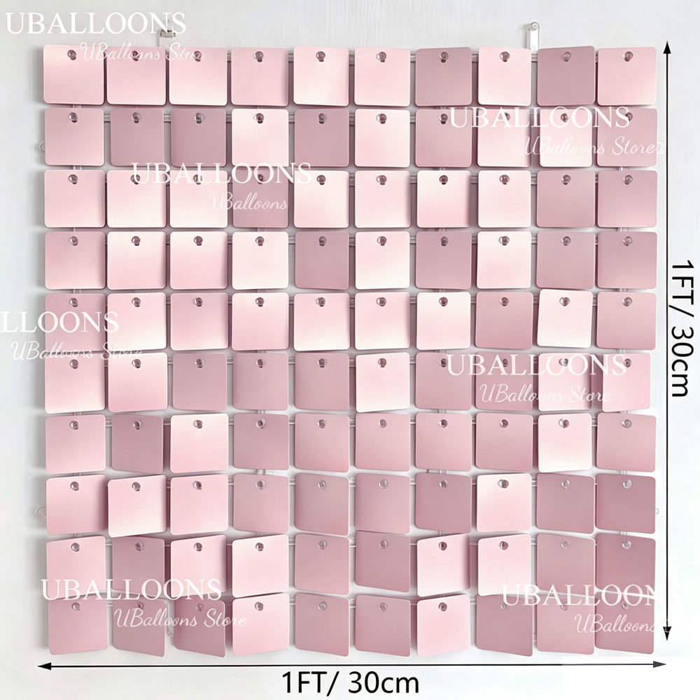 6-24 adet Mat Gül Pembesi Işıl - Sequin Fabric Panel incelemesi ve fiyatı