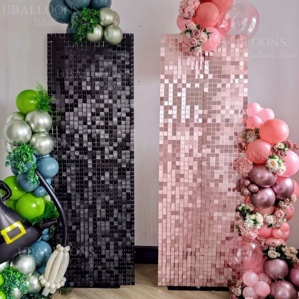 6-24 adet Mat Gül Pembesi Işıl - Sequin Fabric Panel incelemesi ve fiyatı