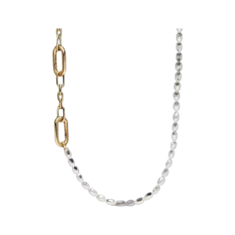 Yeni S925 Gümüş Kilitli, İnci  - Pearl Trim Chain incelemesi ve fiyatı