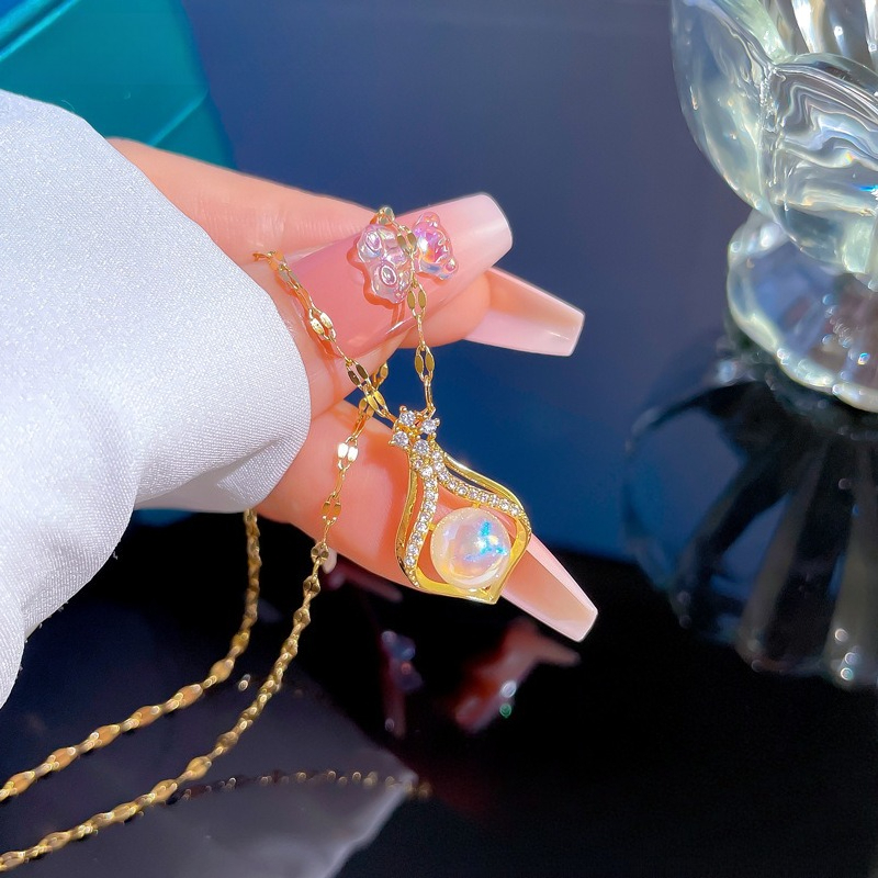 Zarif kadın K14 Altın Renk Inc - Pearl Trim Chain incelemesi ve fiyatı