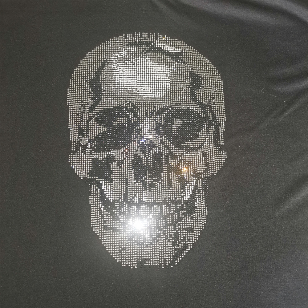 Kafatası yama, giyim için tran - Hotfix Rhinestone Sheet incelemesi ve fiyatı